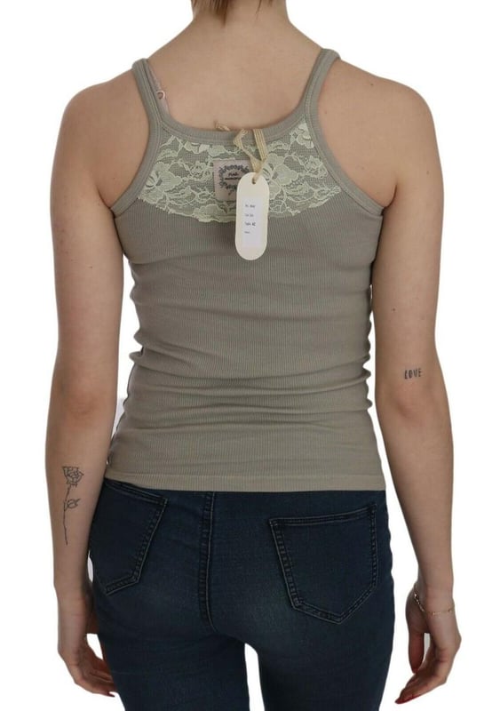 Brand new with tags
  100% Authentic PINK MEMORIES Tank
  Color: Beige
  Round neck
  Sleeveless design
  Spaghetti straps
  Logo details
  Perfect for women
Material: 100% Cotton