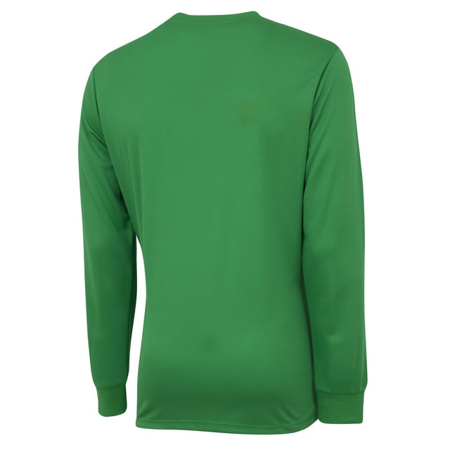 100% Polyester. Fabric: Micro Eyelet. Design: Logo. Neckline: Crew Neck, Ribbed. Sleeve-Type: Long-Sleeved. Cuff: Ribbed.