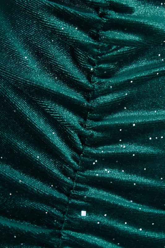 green emerald velvet dress Velvet Riley Dress W. Collar