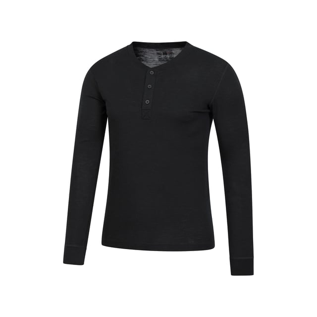 70% Merinoswol, 30% Polyester. Ontwerp: Eenvoudig. Hals: Henley. Mouwtype: Met lange mouwen. Stoftechnologie: Antibacterieel, Warmtebehoud, Isotherm. 3 knopenlijst.