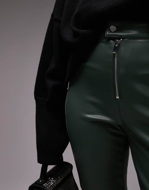 Topshop pu trousers best sale