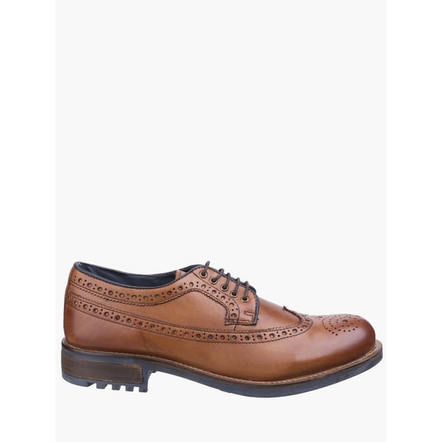 Brogue-Schuhe für Herren mit schön gestalteten klassischen Wing-Tip-Brogue-Details und leichter Sohle. Obermaterial Leder. Innensohle aus Textil. Leichte und flexible TPR-Sohle.