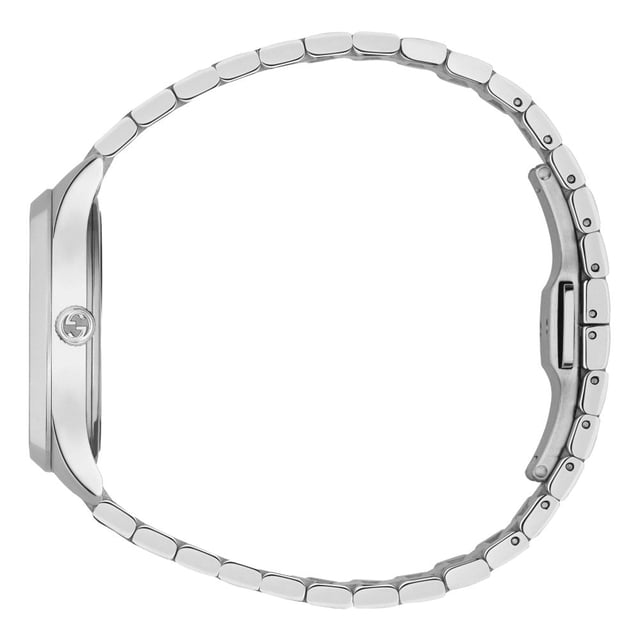 Model: YA1265043EAN: 7319035023070Movement: QuartzBracelet color: SilverWaterproofing: 50MDial color: BlueBracelet material: Stainless SteelDial diameter: 32 mmGender: WomenDisplay: AnalogueStyle: CasualCollection: Gucci