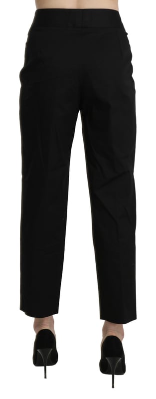 Brand: BENCIVENGA
  Condition: Brand new with tags
  Authenticity: 100% Authentic
  Model: High Waist Straight Cropped
  Color: Black
  Material: Cotton
  Closure: Zipper
  Details: Logo
  Origin: Made in Italy
Material: Cotton