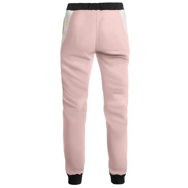 Rosa Jogginghose von Parajumpers, Hose mit Farbblockierung von Parajumpers, 85 % Baumwolle, 15 % Polyester, Markenlogo auf dem linken Bein, Bundchen am Bein, elastischer Bund, Kordelzug, rosa Hose