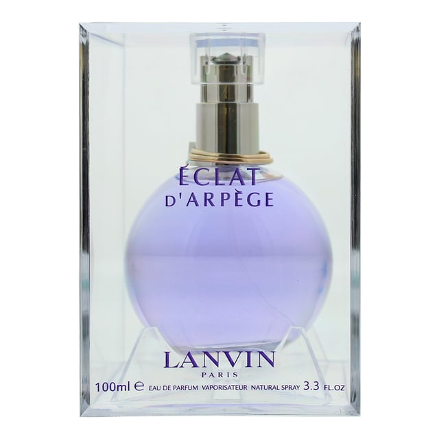 Eclat d’Arpege by Lanvin is a floral fruity fragrance for women. The fragrance features green lilac, tea leaf, peony, peach blossom, musk, wisteria, petitgrain, Chinese Osmanthus, cedar and amber. Eclat d’Arpege was launched in 2002.