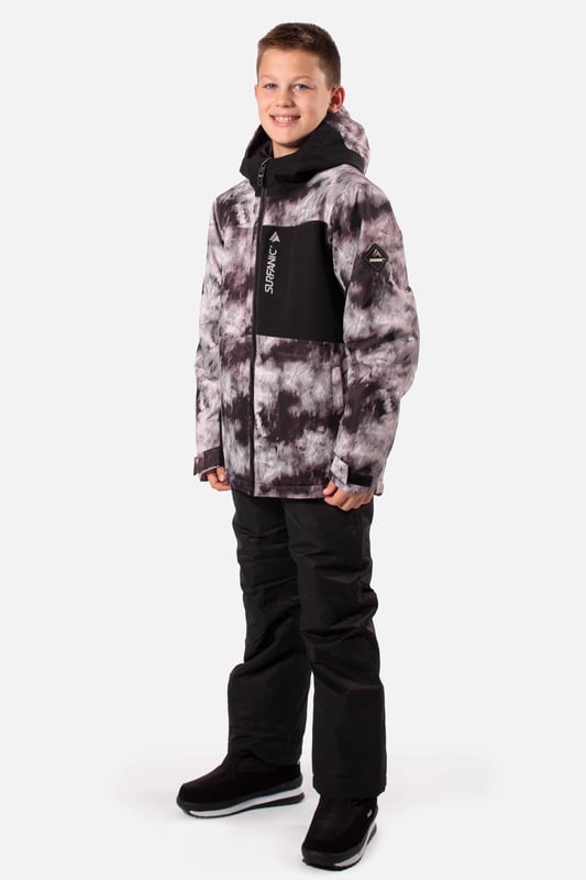 The Misfit snow jacket stands out from the crowd and is our premium youth jacket styled for maximum impact. The Misfit has fully taped seams and is highly waterproof to 10,000mm with a breathability rating of 10,000gms/M2 this technical snow jacket will make sure you’ll stay warm and dry. The Misfit jacket is made from our durable coated ripstop fabric and is feature packed. This jacket offers a great bang for your buck with under arm ventilation for when you need to dump heat, a powder skirt with Lycra wrist guards to keep the snow out and warmth in. A dry butt patch, to do exactly that, lift pass pocket on the left sleeve, soft chin guard, internal storm flap, zipped handwarmer pockets and a zipped comms pocket with headphone routing system all complete this street wear inspired piece.

Powder skirt -Whether you're hitting the powder on skis or snowboard, this snow skirt creates a tight seal around your waist to keep the snow out and the warmth in. Made from durable waterproof materials and an internal dry butt patch (DBP) to keep it all warm and dry.

Snow cuff / wrist gaiter -This is perfect for even the most extreme conditions, featuring a tight seal that bridges the gap between your glove and jacket.

Zipped pockets -Pockets designed for everything you need for a full day up the mountain. Pockets for your lift pass, media, stash pocket for cash, wallet pocket and phone pocket for protection and to keep the battery warm.

Design features:

    Taped seams
    Water-resistant chest pocket
    Fixed hood
    Super soft chin guard
    Zipped sleeve ski pass pocket
    Snow cuffs
    Twin zipped tricot lined hand warmer pockets
    Waterproof snow skirt
    Dry butt patch ( DBP )

Fabric & performance:

    Regular fit
    Shell 100% polyester
    Water resistant coating 10,000mm
    Breathbility rating MVP 10,000 gm²

Insulation & lining:

    100% recycled polyester low loft insulation.
    Insulation. 80 gm² body 40 gm² Sleeves
    Lining 100% recycled embossed polyester.