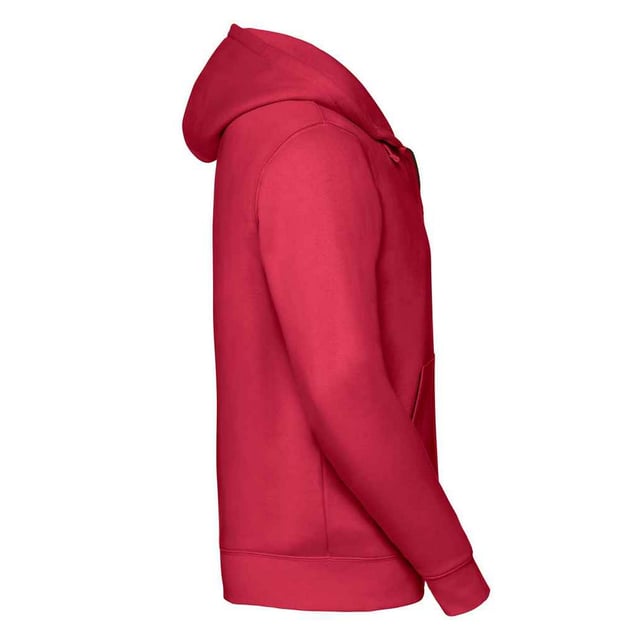 Material: 80% Combed Ringspun Cotton, 20% Polyester. Fabric: Brushed Back Fleece. Design: Plain. 280gsm. Hood Features: Double Layer, Grown On Hood, Top Stitched Detail. Hem: Ribbed. Buttonhole, Cover-Stitched Seams, Drop Shoulder, Flat Lace Drawcord, Hidden Earphone Loops, Taped Neck. Neckline: Drawcord, Hooded. Sleeve-Type: Long-Sleeved. Cuff: Ribbed. Pockets: 2 Front Pockets. Fastening: Full Zip, YKK Zip. Sustainability: Amfori, Better Cotton Initiative, Fair Labor Association, Oeko-Tex Standard 100 Certified.