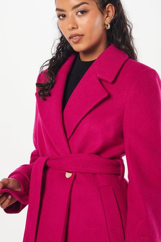 Petite belted coat new arrivals