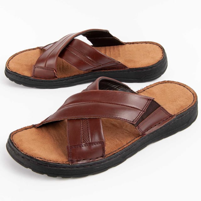 Garantía Purapiel, 10 años de garantía. Sandalia casual para hombre. Hecha en piel natural. Calce cómodo. Fabricado por otras marcas para nuestra marca.
