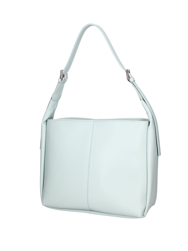 Bolso de hombro para mujeres. El cierre es con zip. Los bolsillos internos son uno con zip y dos abiertos. Los bolsillos externos están ausentes. La correa del hombro está ausente. El mango está en cuero. Hay tres compartimentos internos. El material externo es de cuero en dólar real y paja Tabru. Está alineado internamente en 70% de tela de algodón: 30% de poliéster. Medidas: 31x26x14 cm. Hecho en Italia