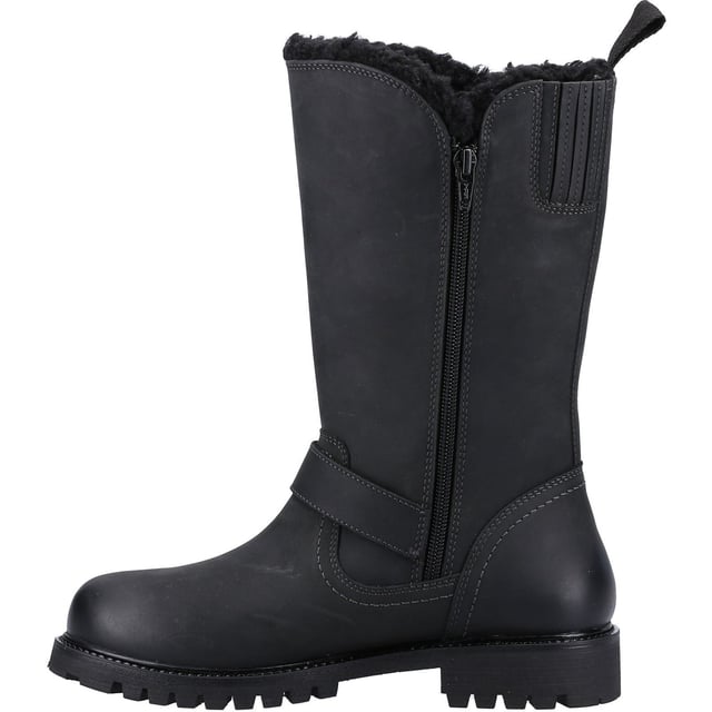 A perfect choice for wet winter days this waterproof boot will keep you comfortable in style, featuring a cosy shearling and textile lining, and a waterproof memory foam insole you can stay dry and warm all day long