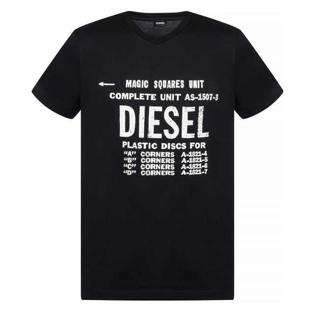 Camiseta Diesel T-Diego-B6 Negra. Camiseta Diesel de manga corta en color negro. Marca diésel. 100% algodón. Ajuste regular, se ajusta a la talla real. Estilo:T-Diego-B6 900