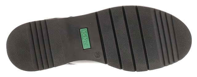 Kickers Girls School Shoes Finley T Bar Leather Buckle Black. Leather Upper. Pu Lining. Synthetic Sole. Footwear Slip-On.