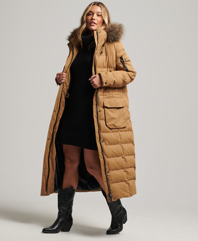 Superdry Microfibre Expedition Longline Parka Coat