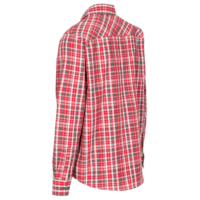 Trespass Rapeseed Mens Long Sleeved Check Shirt Casual Top