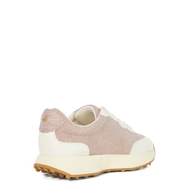 Emboss effortlessly boasts casual chic. These runner trainers are meticulously designed in-house, crafted with a reinforced sole and secure lace-up front fastening. Complete with stylish texture-clashing finishes and our bespoke 'DD'-interlocking at the sides.