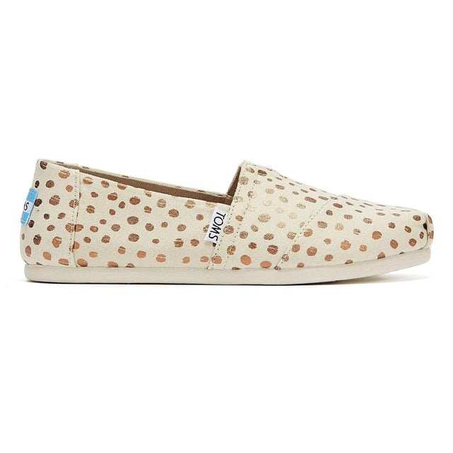 Rose gold polka dot toms best sale