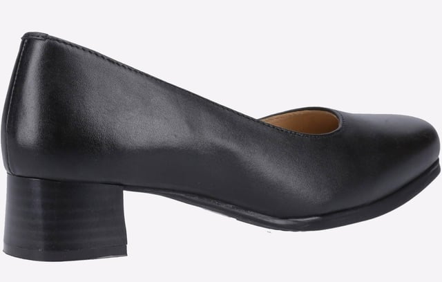 A lovable classic with genuine leather uppers and dynamic square toe and in an extra wide fit. Walford is a conventional womens slip-on court shoe with medium block heel for added height. An extra wide court with E-fitting for additional comfort.
  - Leather upper and soft leather lining - Full leather footbed and deeply padded instep - Extra-wide E fitting for all-day comfort - Durable and flexible synthetic outer sole - Flattering 1 " heel for extra height - Flattering small heel for extra height - Smart court shoe ideal for office and formal wear