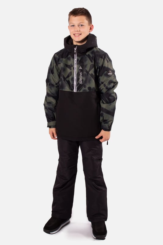The Breaker snow overhead jacket stands out from the crowd and is our premium youth overhead jacket styled for maximum impact. The Breaker has fully taped seams and is highly waterproof to 10,000mm with a breathability rating of 10,000gms/M2 this technical snow jacket will make sure you’ll stay warm and dry. The Breaker jacket is made from our durable coated ripstop fabric and is feature packed. This jacket offers a great bang for your buck with under arm ventilation for when you need to dump heat, a powder skirt with Lycra wrist guards to keep the snow out and warmth in. A dry butt patch, to do exactly that, lift pass pocket on the left sleeve, soft chin guard, internal storm flap, zipped handwarmer pockets and a zipped comms pocket with headphone routing system all complete this street wear inspired piece.

Powder skirt - Whether you’re hitting the powder on skis or snowboard, this snow skirt creates a tight seal around your waist to keep the snow out and the warmth in. Made from durable waterproof materials and an internal dry butt patch (DBP) to keep it all warm and dry.

Snow cuff / wrist gaiter - This is perfect for even the most extreme conditions, featuring a tight seal that bridges the gap between your glove and jacket.

Zipped pockets - Pockets designed for everything you need for a full day up the mountain. Pockets for your lift pass, media, stash pocket for cash, wallet pocket and phone pocket for protection and to keep the battery warm.

Design features:

    Taped seams
    Fixed hood
    Super soft chin guard
    Zipped sleeve ski pass pocket
    Snow cuffs
    Twin zipped tricot lined hand warmer pockets
    Waterproof snow skirt
    Dry butt patch ( DBP )

Fabric & performance:

    Regular fit
    Shell 100% polyester
    Water resistant coating 10,000mm
    Breathbility rating MVP 10,000 gm²

Insulation & lining:

    100% recycled polyester low loft insulation.
    Insulation. 80 gm² body 40 gm² Sleeves
    Lining 100% recycled embossed polyester.