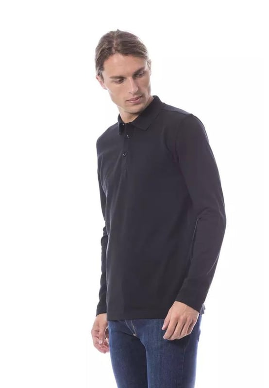 Black cotton polo shirt
  Embroidered long sleeve design
  Made from Quality cotton
  Classic polo collar
  Suitable for both casual and semi-formal occasions
  Pair with jeans or chinos for a versatile look
Material: 100% Cotton