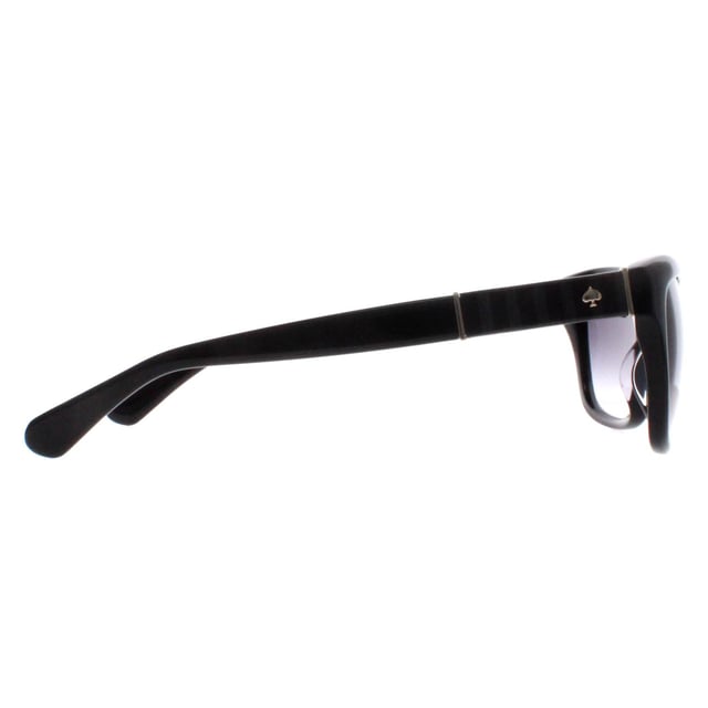Las gafas de sol Kate Spade Cat Eye Womens Black Dark Grey Gradient Johanna 2/S tienen una elegante montura cat eye fabricada en acetato de alta calidad, lo que garantiza su durabilidad y un ajuste cómodo y ligero. Las lentes proporcionan una excelente protección UV, protegiendo eficazmente tus ojos de los dañinos rayos del sol y manteniendo una visión clara y nítida.
