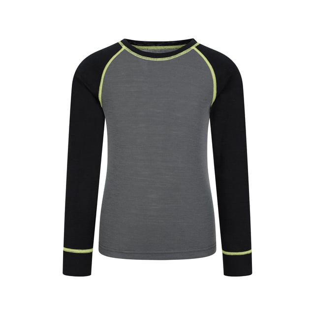 Material: Merino Wool. Design: Contrast Detail. Neckline: Crew Neck. Sleeve-Type: Long-Sleeved, Raglan. Fastening: Pull-On. Fabric Technology: Anti-Bacterial, Breathable, Lightweight, Moisture Wicking. 180gsm. Contents: 1 T-Shirt, 1 Trousers.