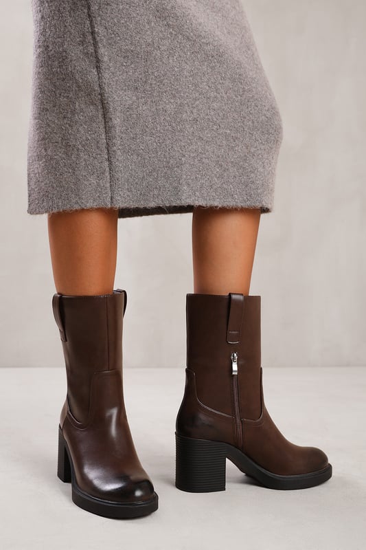 Wheres That From Womens 'Beau' Mid Calf Boot With Side Zip