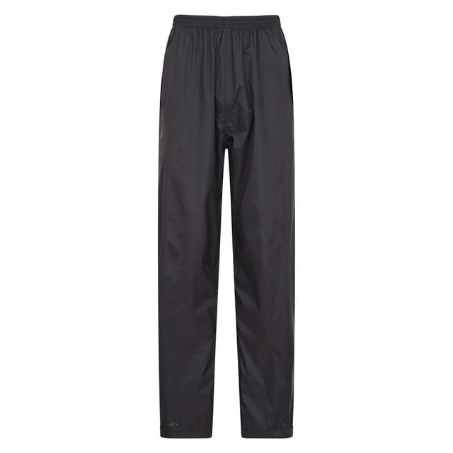 100% Nylon. Design: Plain. Fastening: Pull-On. Adjustable Ankle, Packaway, Taped Seams. Fabric Technology: Breathable, IsoDry, Waterproof. Pockets: 2 Side Pockets. Waistline: Elasticated. Waterproof Rating: 1500mm.