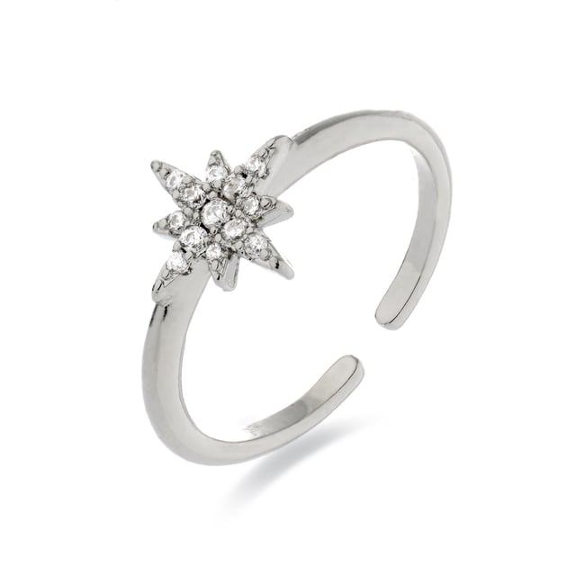 Anillo Kimsel de Circonita Brillante acabado plata. África Moda te sumerge en un mundo de colores vibrantes, texturas exquisitas y diseños artesanales que reflejarán la esencia de tu espirítu.