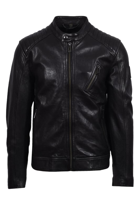 Belstaff V Racer Leather Jacket Black
One for the Belstaff purists. The iconic V-Racer style in a supple leather that feels as good as it looks. Heavy weight, quality jacket, this is a true investment piece and one that will last a lifetime

100% Leather
All metal hardware
Slim Fit
Style - 100038