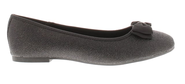Miss Riot Girls Shoes School Ballet Flats Diamond black