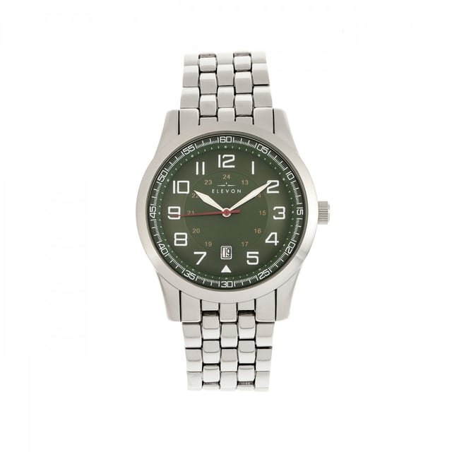 Brushed Alloy Case; Japanese Quartz Movement; Non-Glare Scratch-Resistant Mineral Crystal; Logo-Engraved Stainless Steel Caseback; Alloy Bracelet ; Logo-Engraved Fold-Over Push-Button Deployment Clasp; Luminous Hands; Date Display; 42mm Case Diameter; 5ATM Water Resistance;