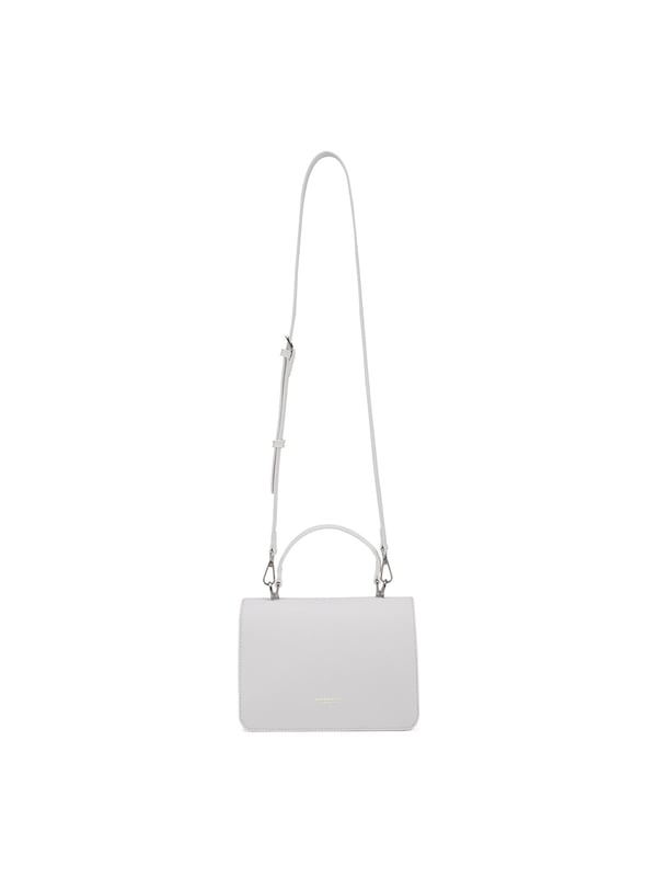 Damenhandtasche mit Magnetknopfverschluss. eine mit Reißverschluss-Innentaschen. fehlende Außentaschen. verstellbarer und abnehmbarer Schultergurt. Im PU-Griff. Drei Innenfächer.  Außenmaterial. Innen ungefüttert. Maße: 21x14x5,5 cm. Modeprodukt