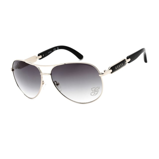GUESS GU7295-Q87 woman's sunglass• material: metal• color: grey• size: 60/14/135 mm (lens width / bridge width / temple length)  100% UV - CATEGORY 3-DEGRADED