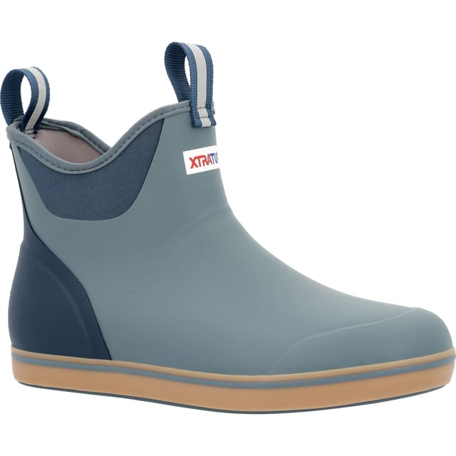The Ankle Deck Boot has a lightweight design with a slip-resistant Chevron outsole that makes it a great option for any on-the-water worker looking for protection with slip-on-and-go styling.