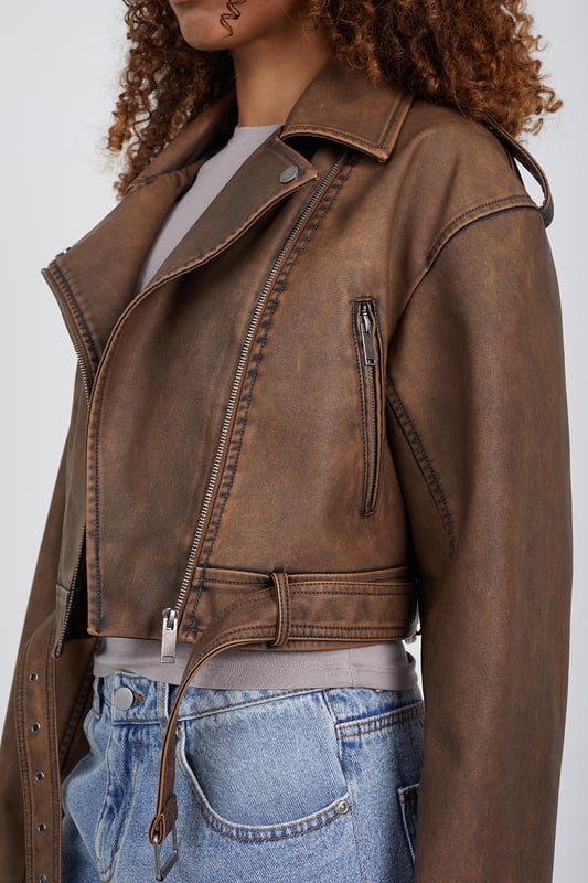Brave soul biker jacket discount
