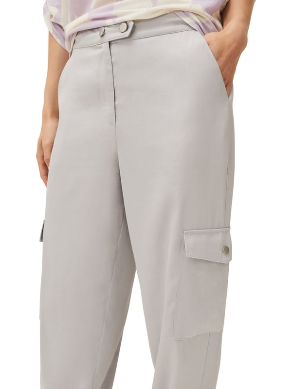 This style is responsibly sourced. This style has been made from certified renewable wood sources. The ultimate in smart casual style these tapered cargo joggers are all we're wearing whilst lounging at home. Inspired by this season's more relaxed silhouettes this style is finished with patch pockets and concealed zip and button fastening.