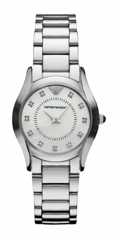 Emporio Armani AR3168 - Herrenuhr Quarz aus Edelstahl• Material: Edelstahl• Glas: Hardlex• Armband: Edelstahl• Farbe: Silber• Wasserbeständigkeit: 50 m (5 ATM)• Gehäusegröße: 29 mm