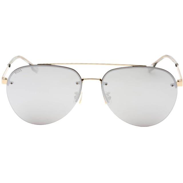 Hugo Boss Gold Sunglasses, Lens Width = 62mm, Nose Bridge Width =15mm, Arm Length = 145mm, Sunglasses, Sunglasses Case, Cleaning Cloth and Care Instructions all Included, 100% Protection Against UVA &amp; UVB Sunlight and Conform to British Standard EN 1836:2005, Gold Sunglasses