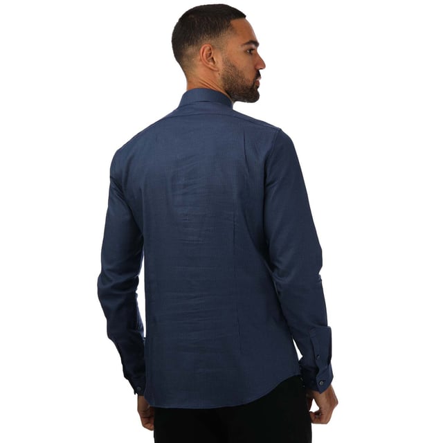 Men s Calvin Klein Extra Slim Shirt in Blue