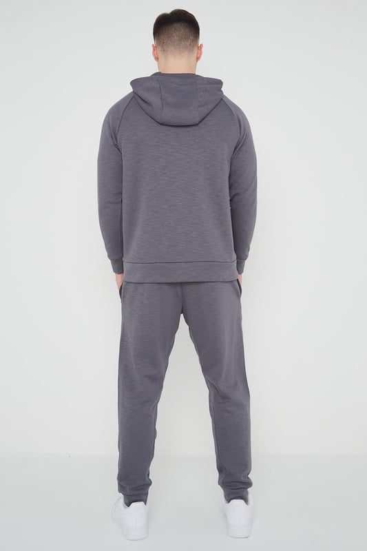 Grey nike shop swoosh tracksuit