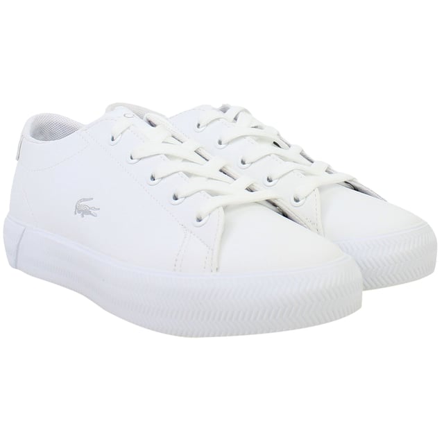 The Lacoste Gripshot 223 1 JD Kids White Trainers offer a stylish and durable option for active kids. Combining classic Lacoste design with a playful twist, these trainers are perfect for school, playtime, or casual outings.
Â 
Key Features:
Durable Canvas Upper: 

Lightweight and breathable, providing comfort and durability for daily wear.


Iconic Lacoste Branding: 

Features the signature crocodile logo on the side and subtle detailing for a stylish, sporty touch.


Cushioned Insole: 

Ensures all-day comfort and support for growing feet, ideal for active lifestyles.


Padded Collar and Tongue: 

Enhances comfort and provides a secure, snug fit around the ankle.


Rubber Outsole: 

Offers excellent grip and durability, making these trainers suitable for various surfaces.


Classic Lace-Up Design: 

Allows for an adjustable and secure fit to accommodate growing feet.


Timeless White Colorway: 

A versatile and clean design that pairs effortlessly with school uniforms, sportswear, or casual outfits.


Â 
The Lacoste Gripshot 223 1 JD Kids White Trainers are a practical and stylish choice for kids who need dependable footwear for both play and everyday activities, all while maintaining a classic look.
Â 
Â 
Â 