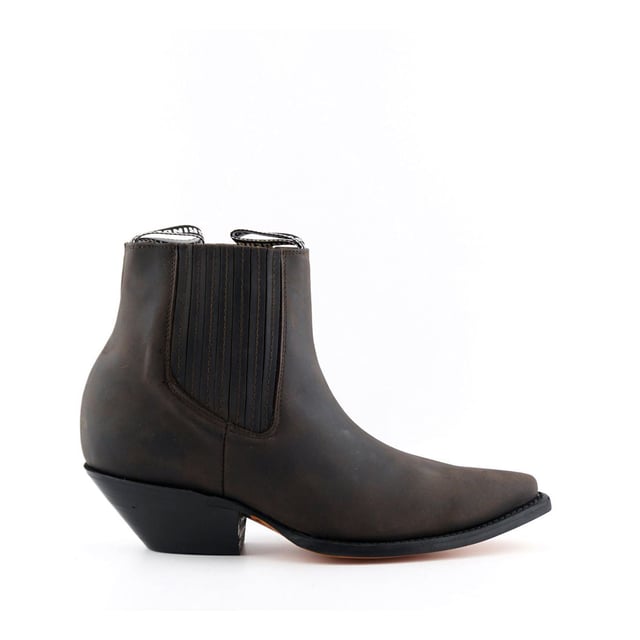 Grinders Unisex Brown Western Chelsea Boots Mustang