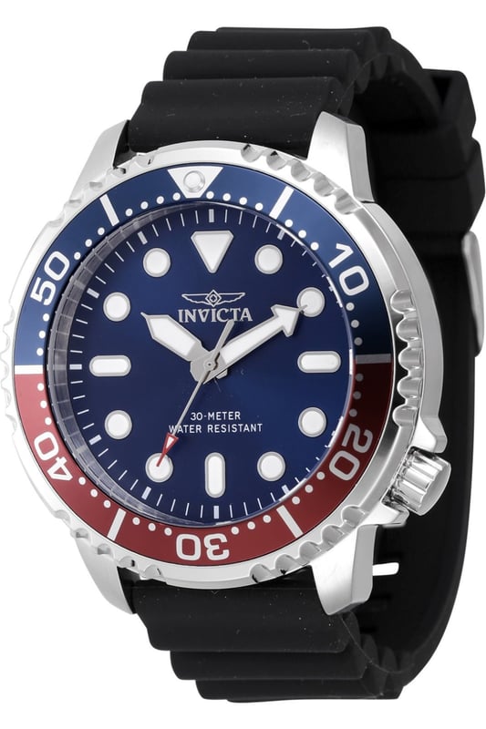 El Invicta 47222 tiene una caja de acero inoxidable de 48 millimetros con una esfera azul.
Esta modelo funciona con un movimiento de Cuarzo preciso.
Resistencia a la presión de aqua de 3 bares.
Este modelo es parte de la colección Invicta Pro Diver.

2 años de garantía Invicta.
