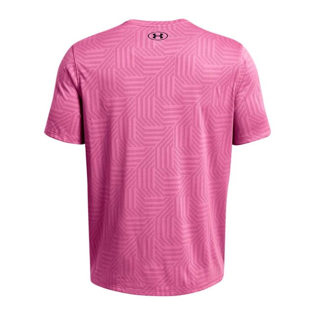 Crew neck.Short sleeves.Soft UA Tech™ fabric with all-over jacquard for ultimate breathability.Material wicks sweat & dries really fast.