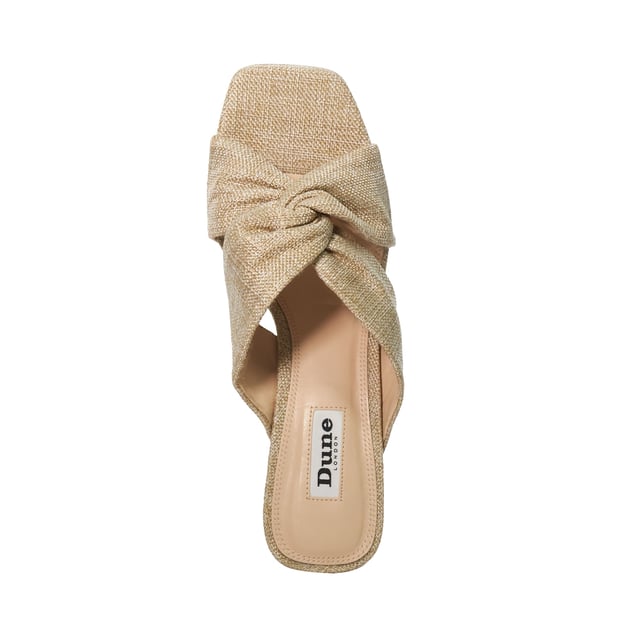 Dune Ladies Maizing Knot Detail Heeled Mules