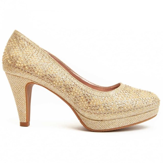 Hoge hakken voor dames. Comfortabele pasvorm. Gemaakt door andere merken voor ons merk. Geschatte afmetingen: 8 cm hak.