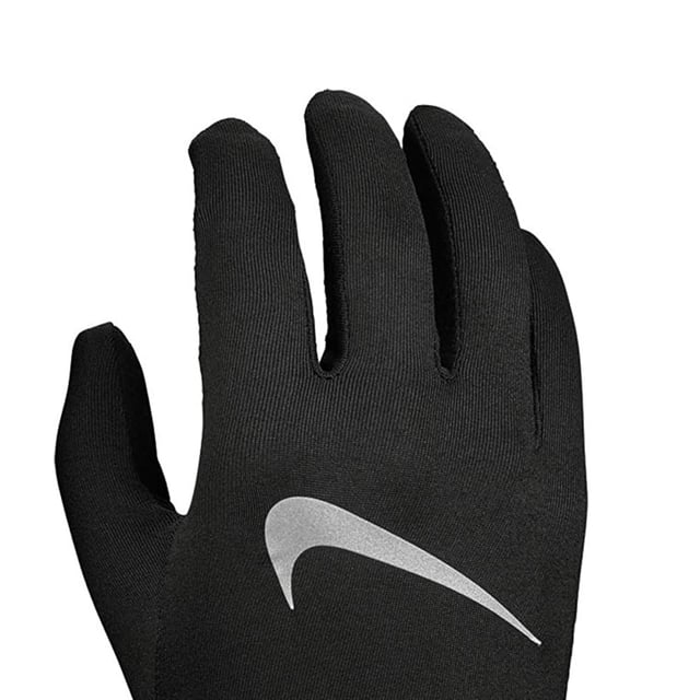 Nike Mens Accelerate Running Gloves Black Silver