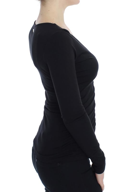 VERSACE JEANS Couture VJC
  Stunning Black V-Neck Pullover Sweater
  Brand new with tags
  Classic V-neck design
  Signature logo details
  Made in Italy
  Material: 95% Viscose 5% Elastane
  Gender: Women